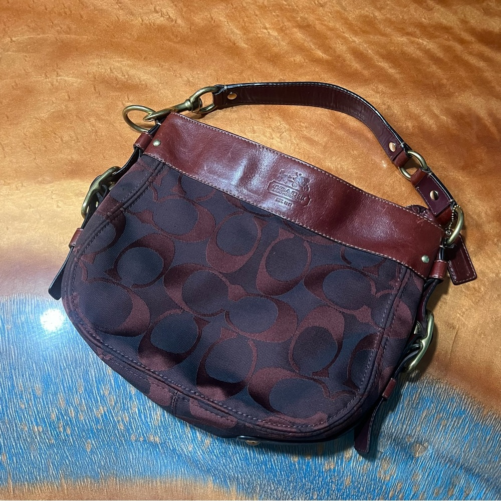 Coach Burgundy Hobo Bag